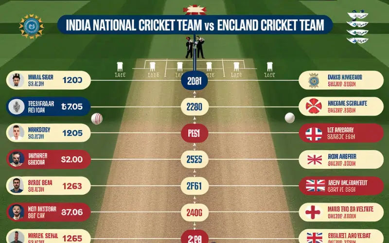 india national cricket team vs england cricket team timeline