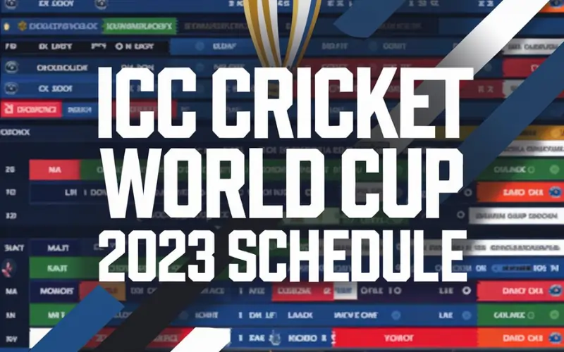 icc cricket world cup 2023 schedule 
